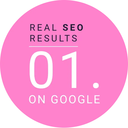 A graphic showing results through SEO. 