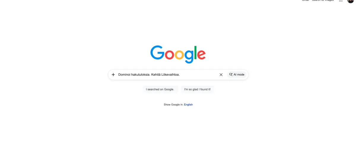 Kuvakaappaus google adsin etusivulta.