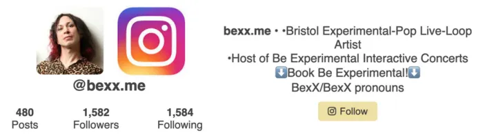 Open BexX Instagram