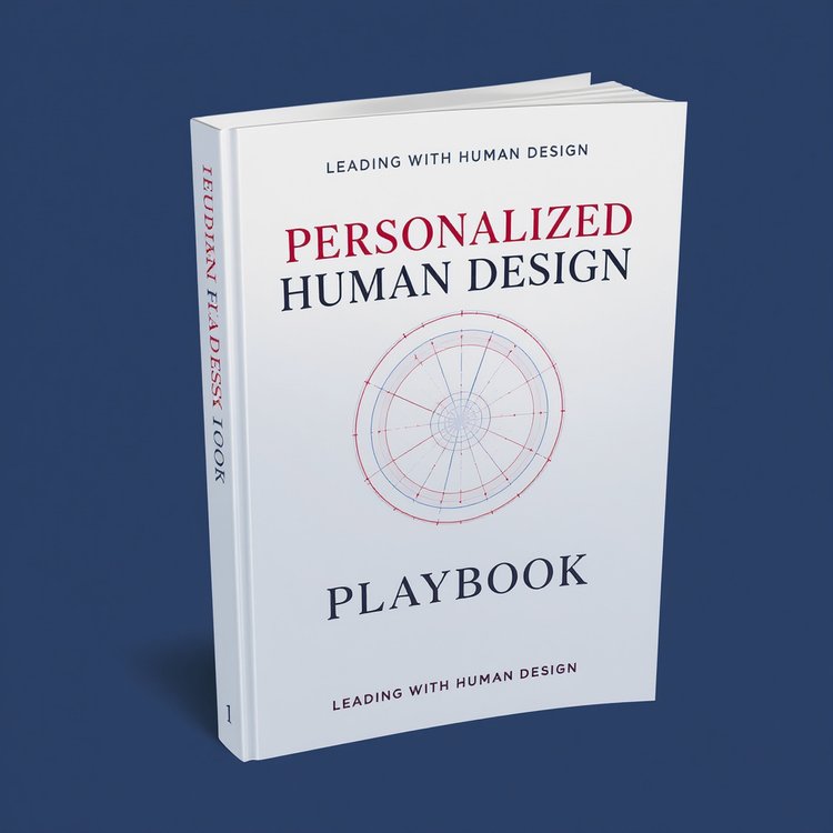 Human Design Playbook interior spread with guided prompts