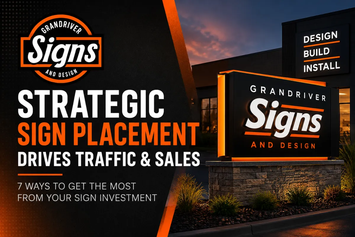 7 Ways Strategic Sign Placement Increases Customer Traffic and Sales