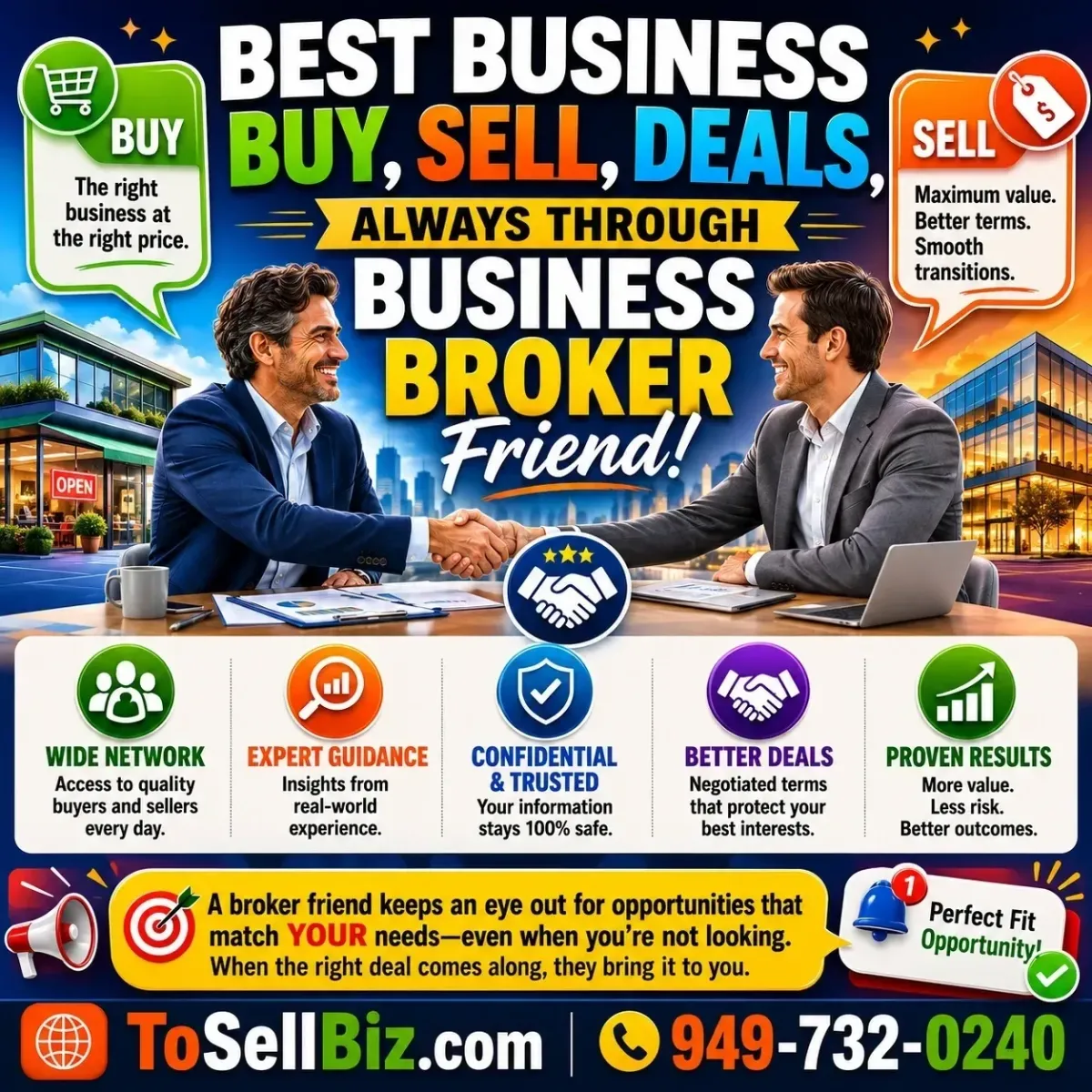 Best Business Buy & Sell Deals? Have a Business Broker Friend.