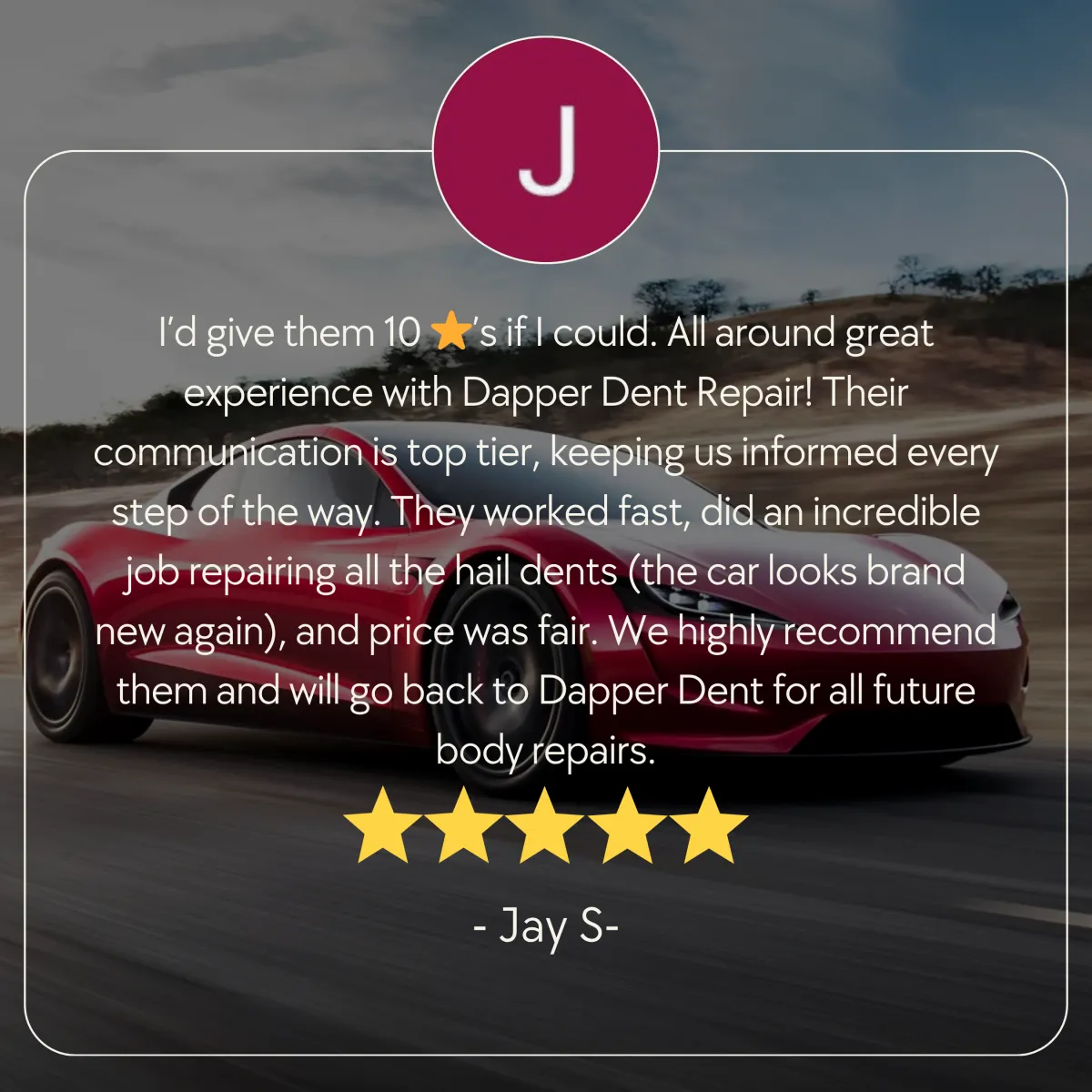 Customer Reviews Dapper Dent Repair Fairview TN