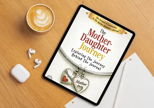 Mother–Daughter Journey journal mockup for generational healing and mother-line restoration.