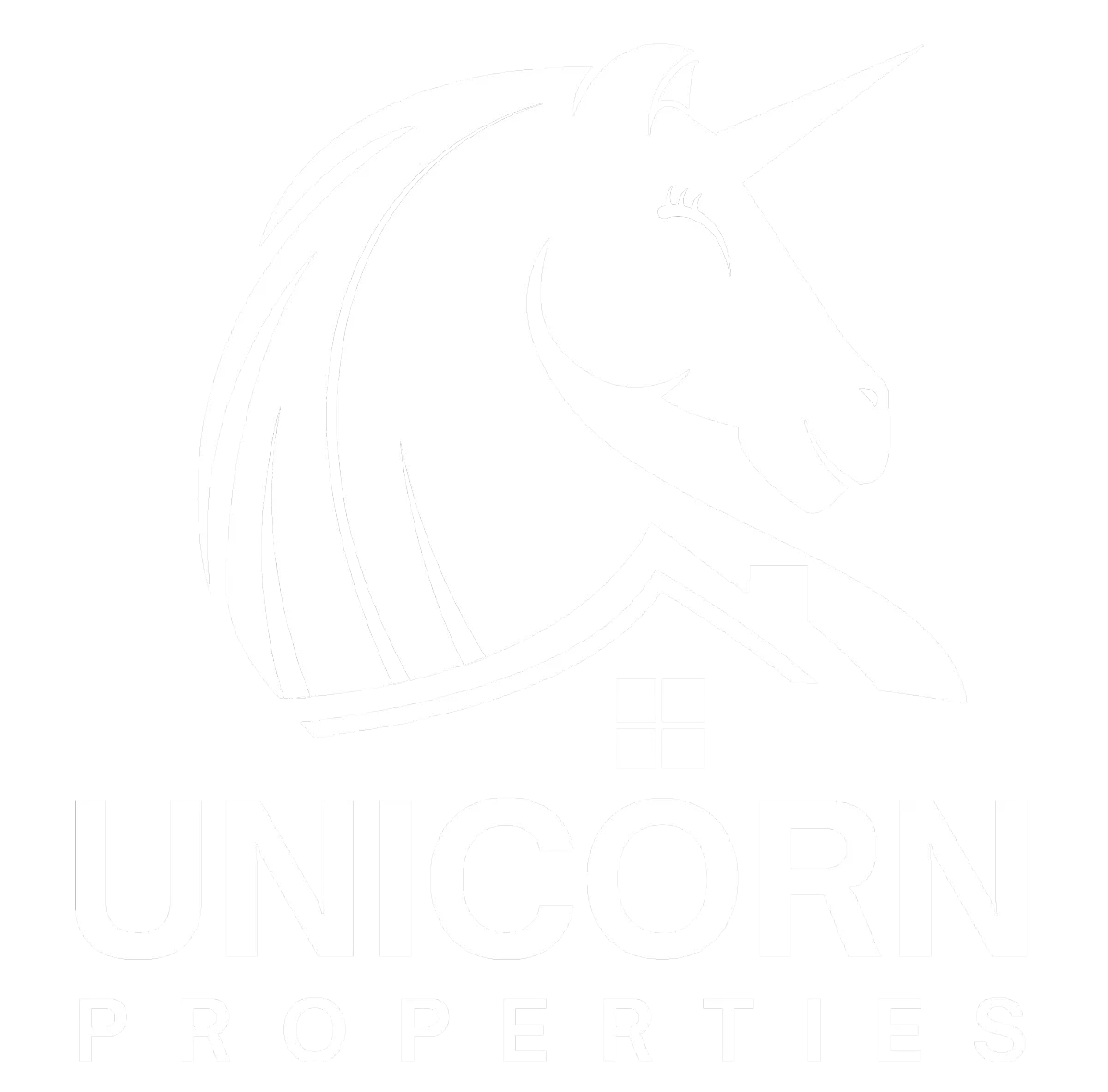 Unicorn Properties logo white