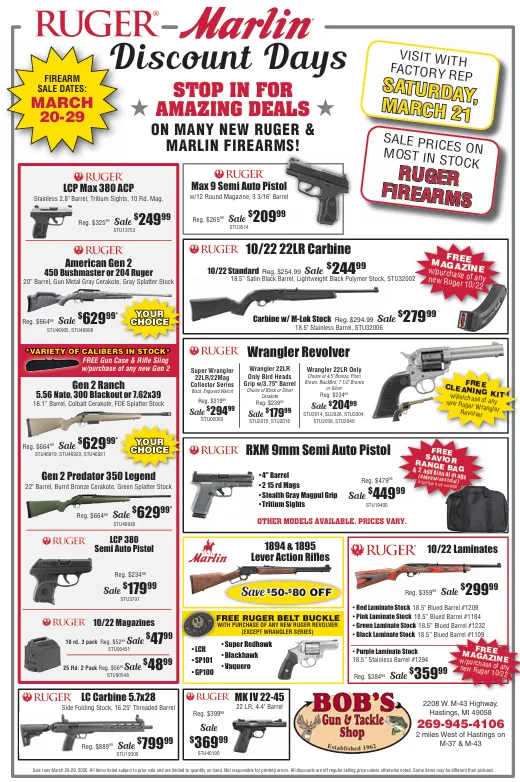 Preview of this month’s sales flyer