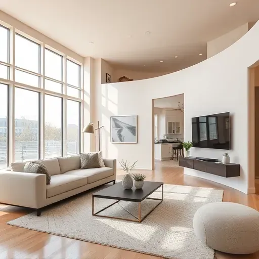 Modern Milwaukee living room with warm painted walls, stylish furniture, and natural light showcasing quality craftsmanship.