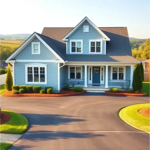 Completed painting project in Mequon WI showcasing a modern home exterior with inviting colors and lush landscaping.