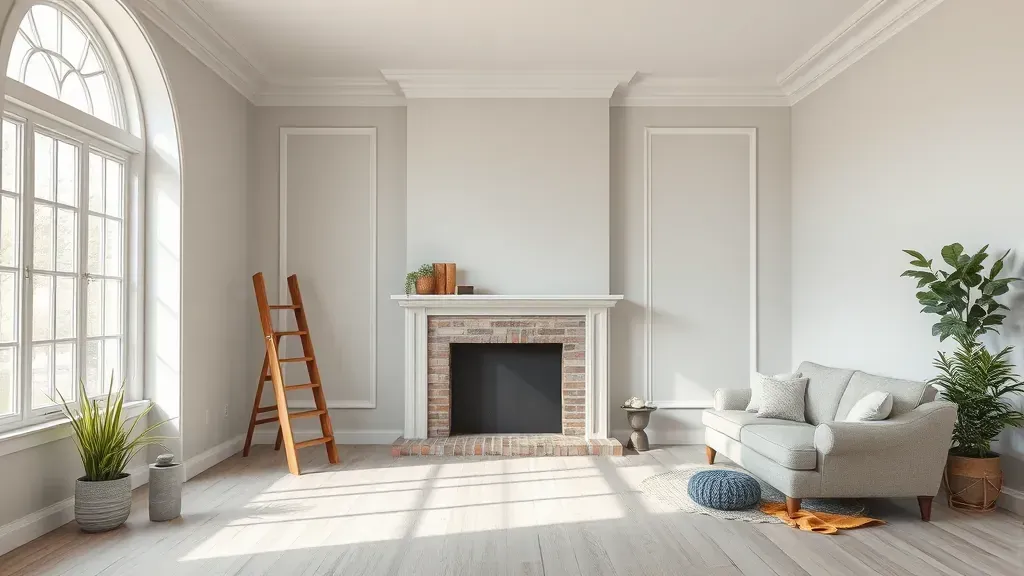 Painting Contractor in Burlington, WI showcases a team working on a home exterior transformation.