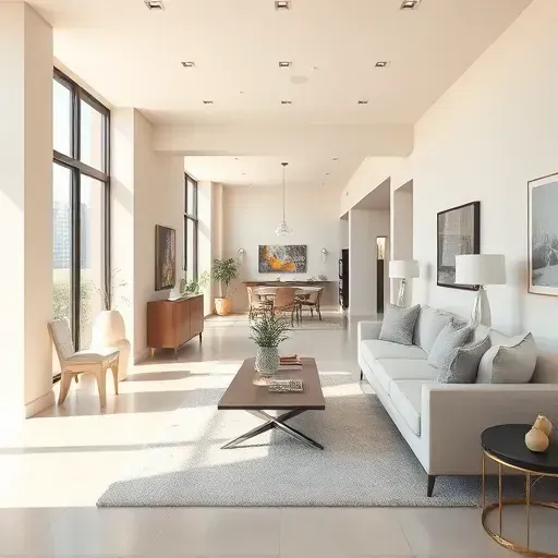 Freshly renovated interior with modern painted walls, minimalistic furniture, and natural light showcasing craftsmanship.