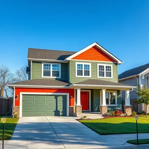 Completed exterior painting project by a contractor in Milwaukee showcasing vibrant colors and clean lines.