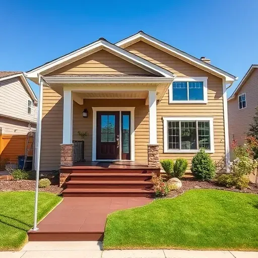 Completed painting contractor project in Milwaukee, showcasing fresh paint on a home exterior and tools.