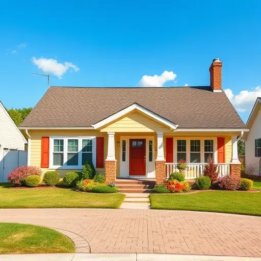 Newly painted suburban home in Union Grove, WI with pastel colors, white trim, and a manicured yard on a sunny day.
