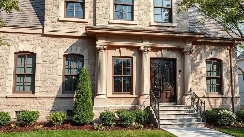 Stucco and Masonry Painting projects in Milwaukee, WI showcasing before and after transformations