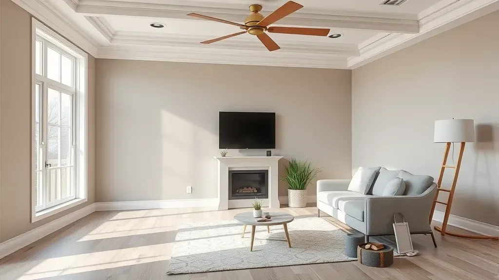 Virtual consultation setting for a Milwaukee painting contractor with tools and materials, no people or text.