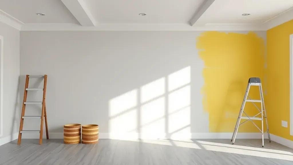 Financing options for a painting contractor in Milwaukee, WI with tools and materials shown in a well-organized setting