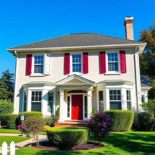 Beautifully transformed home exterior in Sussex WI showcasing vibrant paint, detailed features, and lush landscaping.
