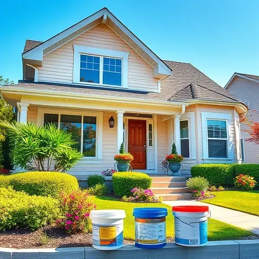 Completed painting project in Shorewood WI featuring a transformed home with vibrant colors, upscale trim, and neat landscaping.