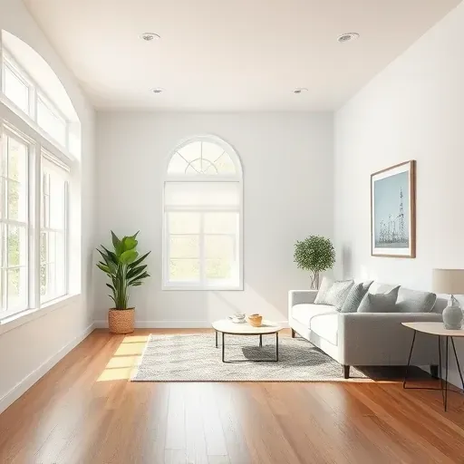 Freshly painted interior wall in St. Francis WI with smooth finish, natural light reflection, highlighting quality craftsmanship