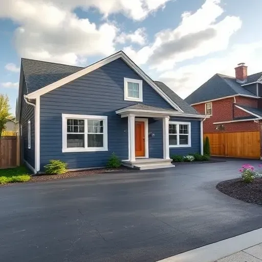 Completed painting project showcasing vibrant colors on a home exterior in Milwaukee, WI with no people present.