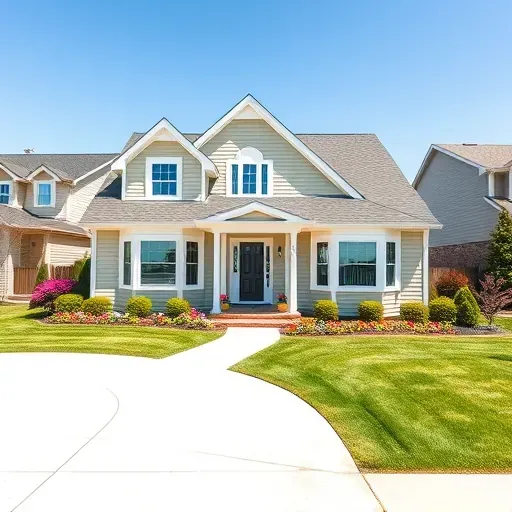 Contractor's completed painting project in Bayside WI showcasing a charming home with vibrant landscaping.