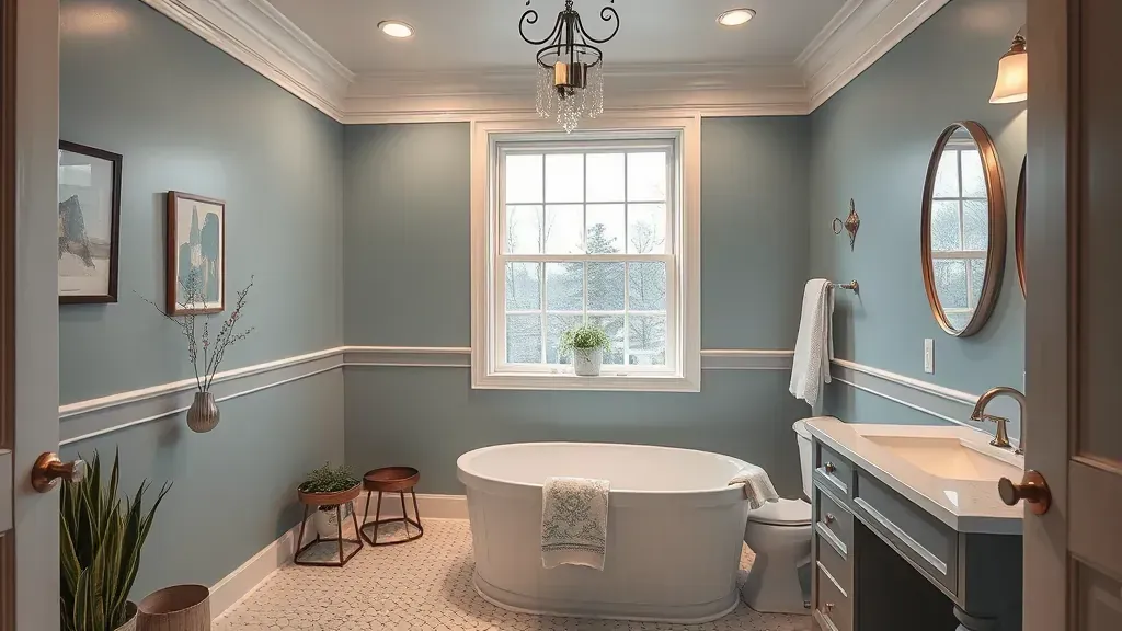 Bathroom Painting projects in Milwaukee WI showcasing vibrant colors and modern designs.
