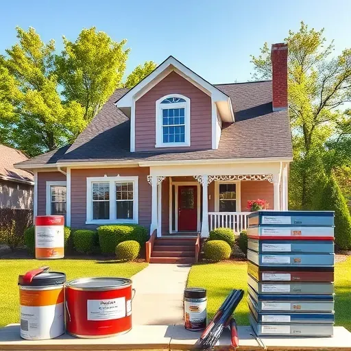 Charming Muskego home with fresh vibrant paint, white trim, landscaped gardens, and organized work area showcasing professionalism.