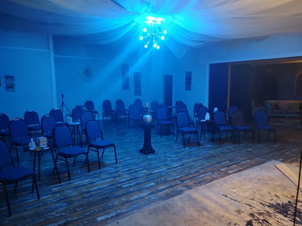 Looking from the stage area outwards