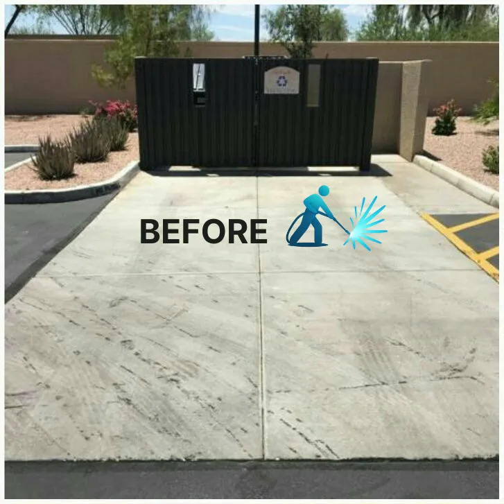 Concrete Pad Before