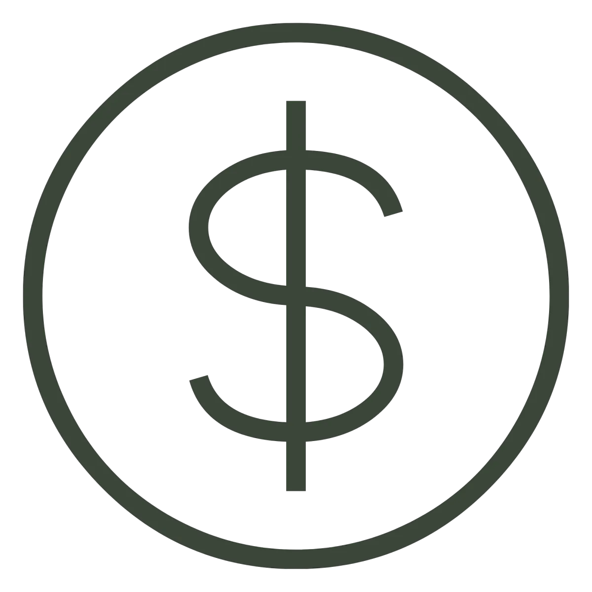 Icon of dollar sign