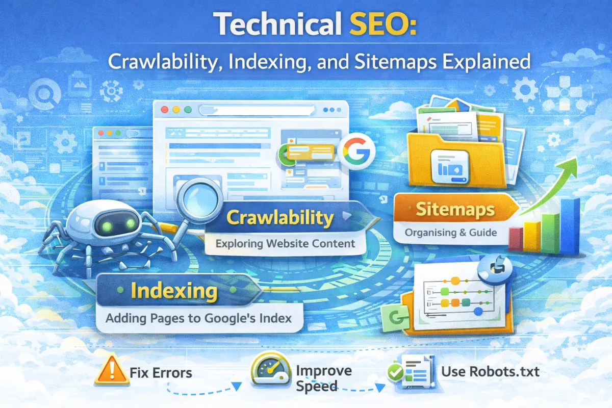 Technical SEO: Crawlability, Indexing, and Sitemaps Explained