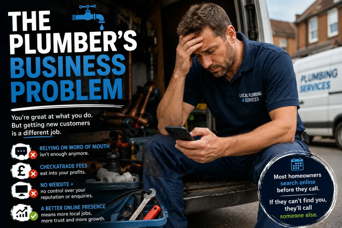 Plumber struggling to get more clients