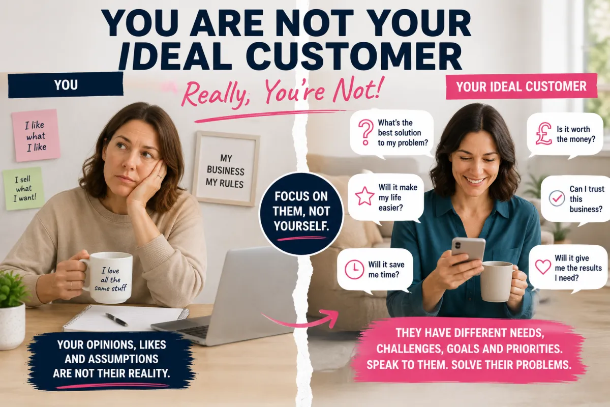 You are Not Your Ideal Customer- Really You’re Not