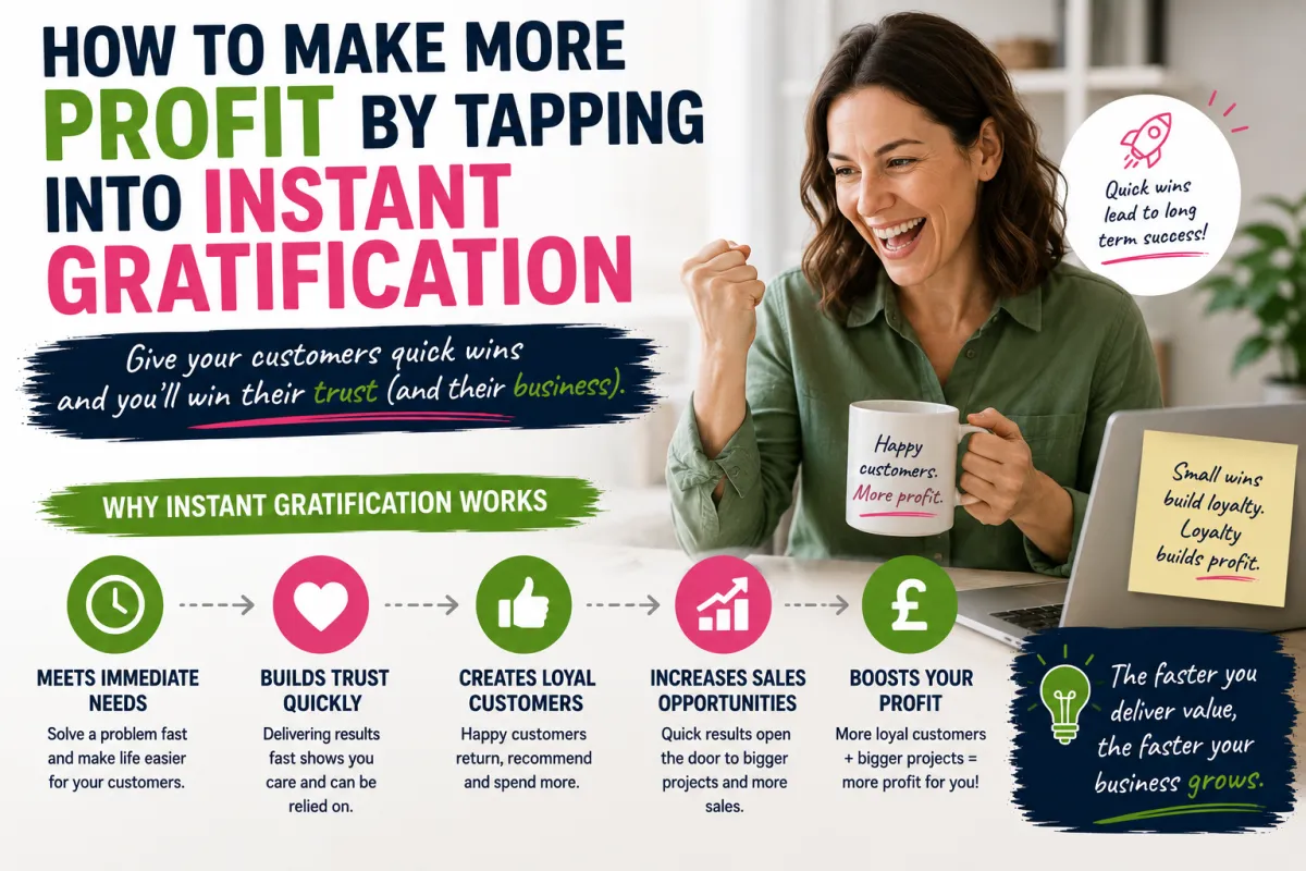 How To Make More Profit By Tapping into Instant Gratification