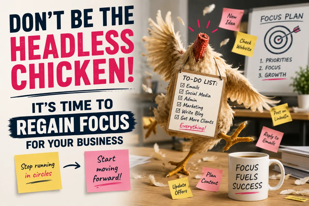 Don’t Be The Headless Chicken; It’s Time To Regain Focus For Your Business