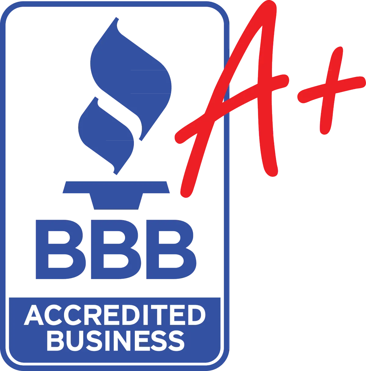 A Plus rating from the Better Business Bureau.