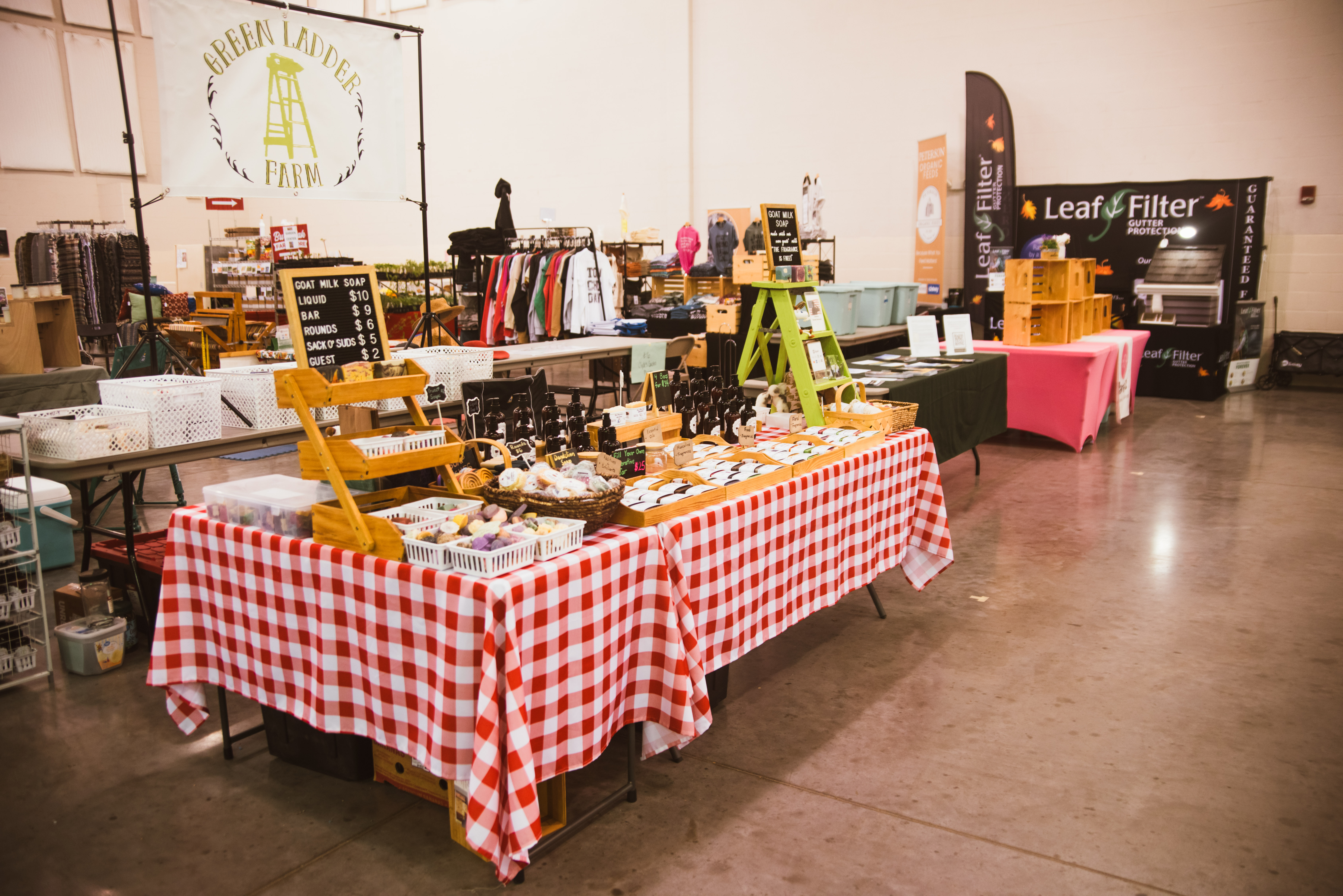 Community members gathering at the Mid-MO Homestead Expo