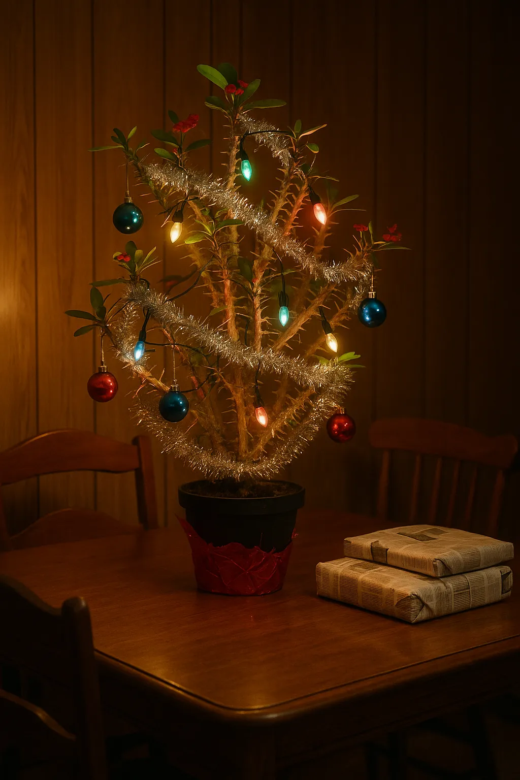 Crown-of-Thorn Christmas "Tee"