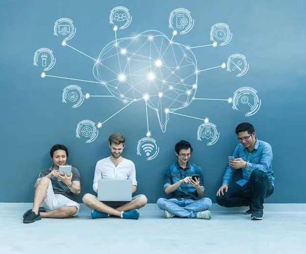 people sitting on the floor holding their gadgets