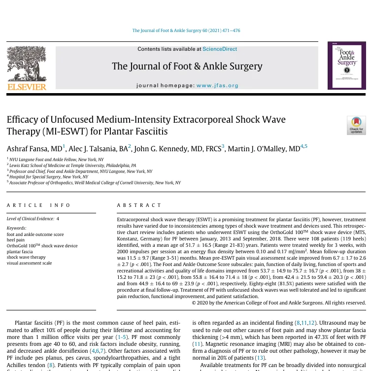 ESWT & Planter Fasciitis