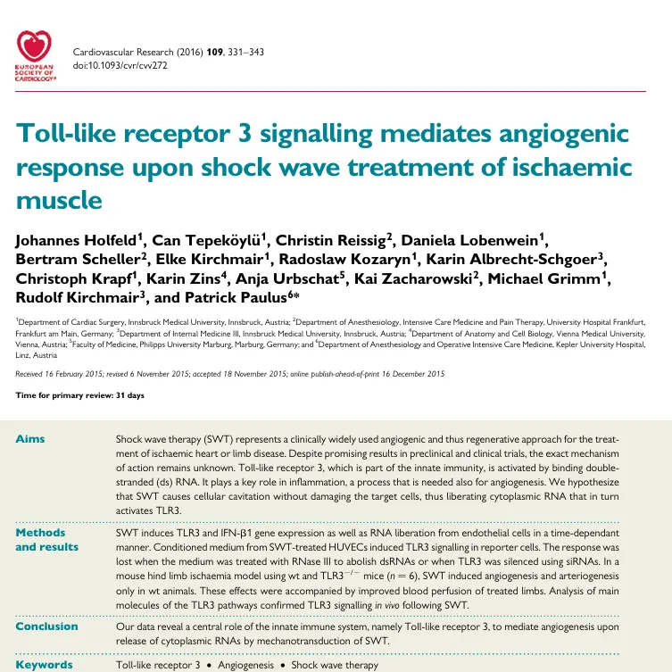 ESWT of Ischaemic Muscle