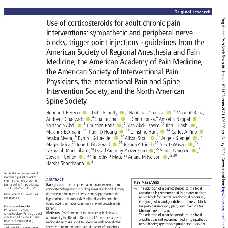 Corticosteroids shots