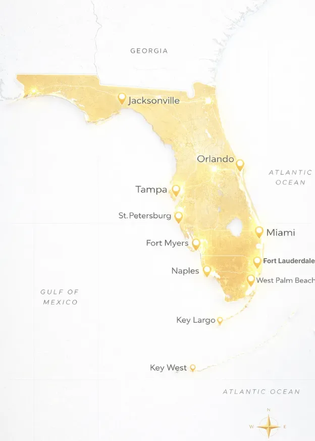 florida usa map