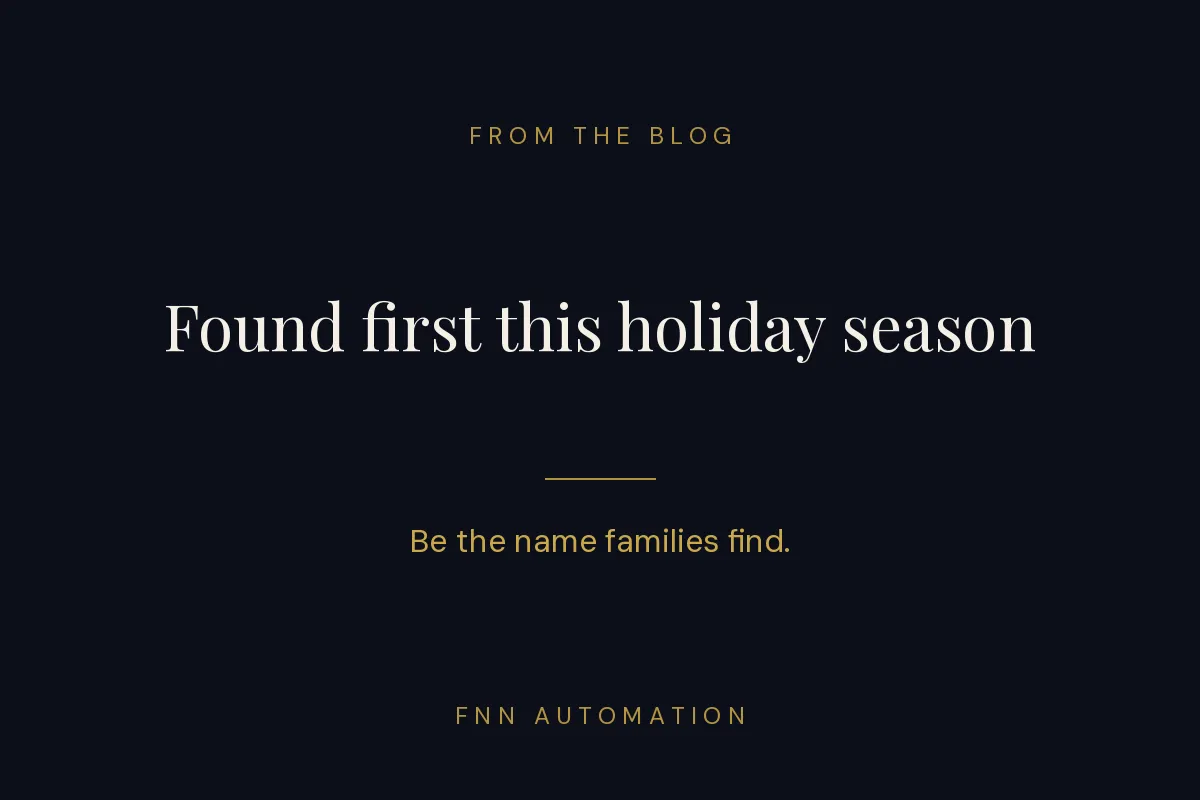 How to Be the Home Care Agency Families Find First This Holiday Season