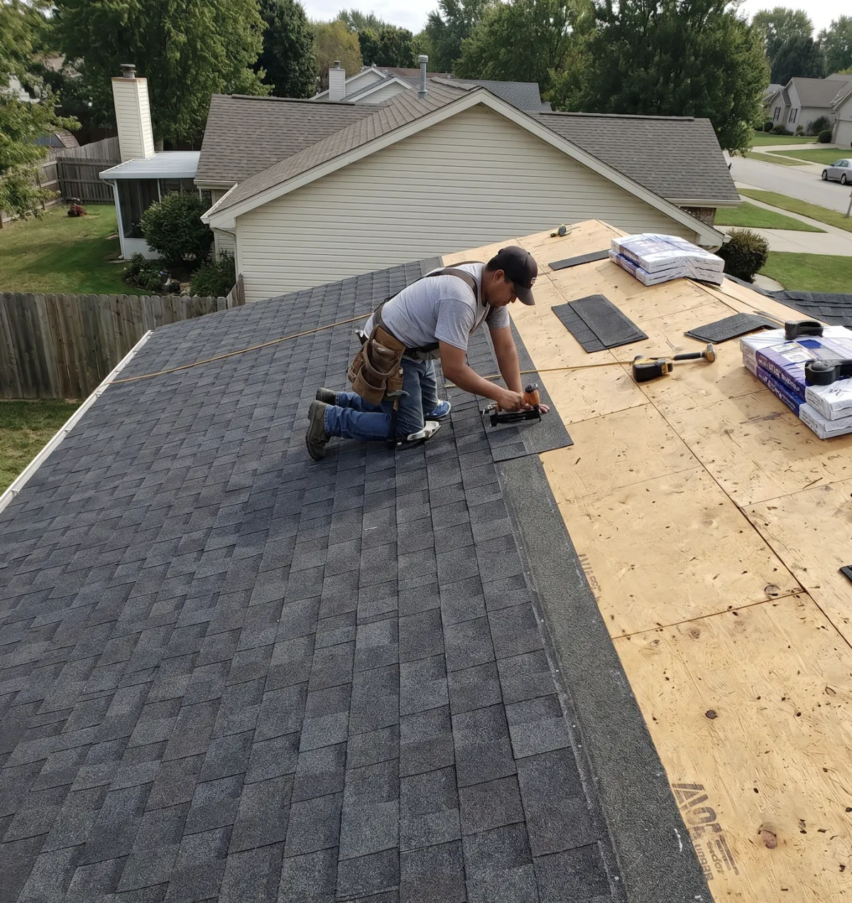Professional roofing project demonstrating high-quality work