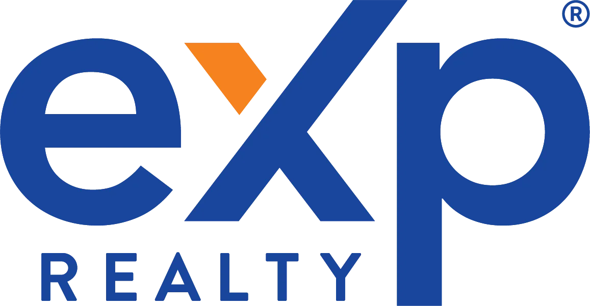 blue and orange eXp Realty logo