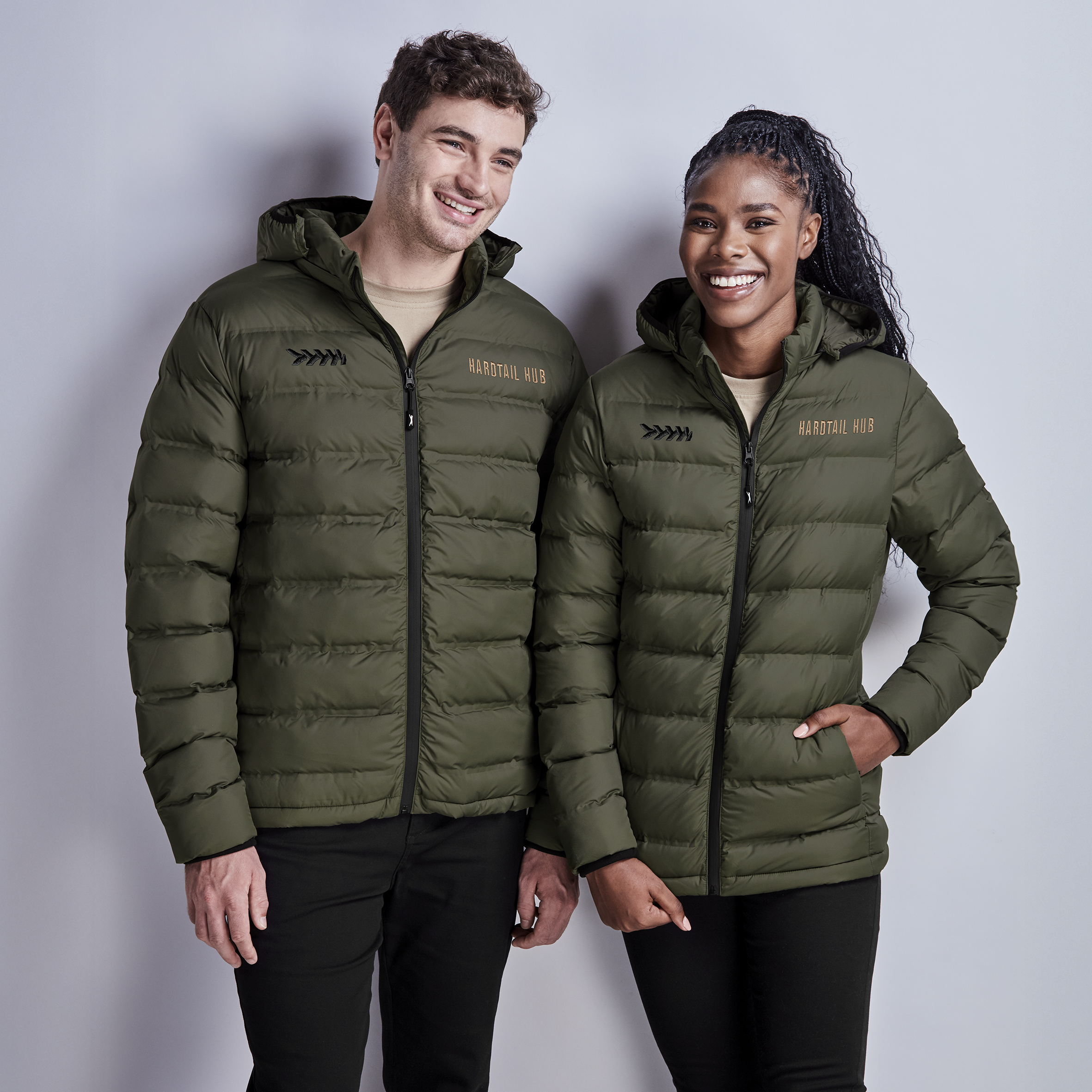 Seasonal workwear puffer jacket men and women
