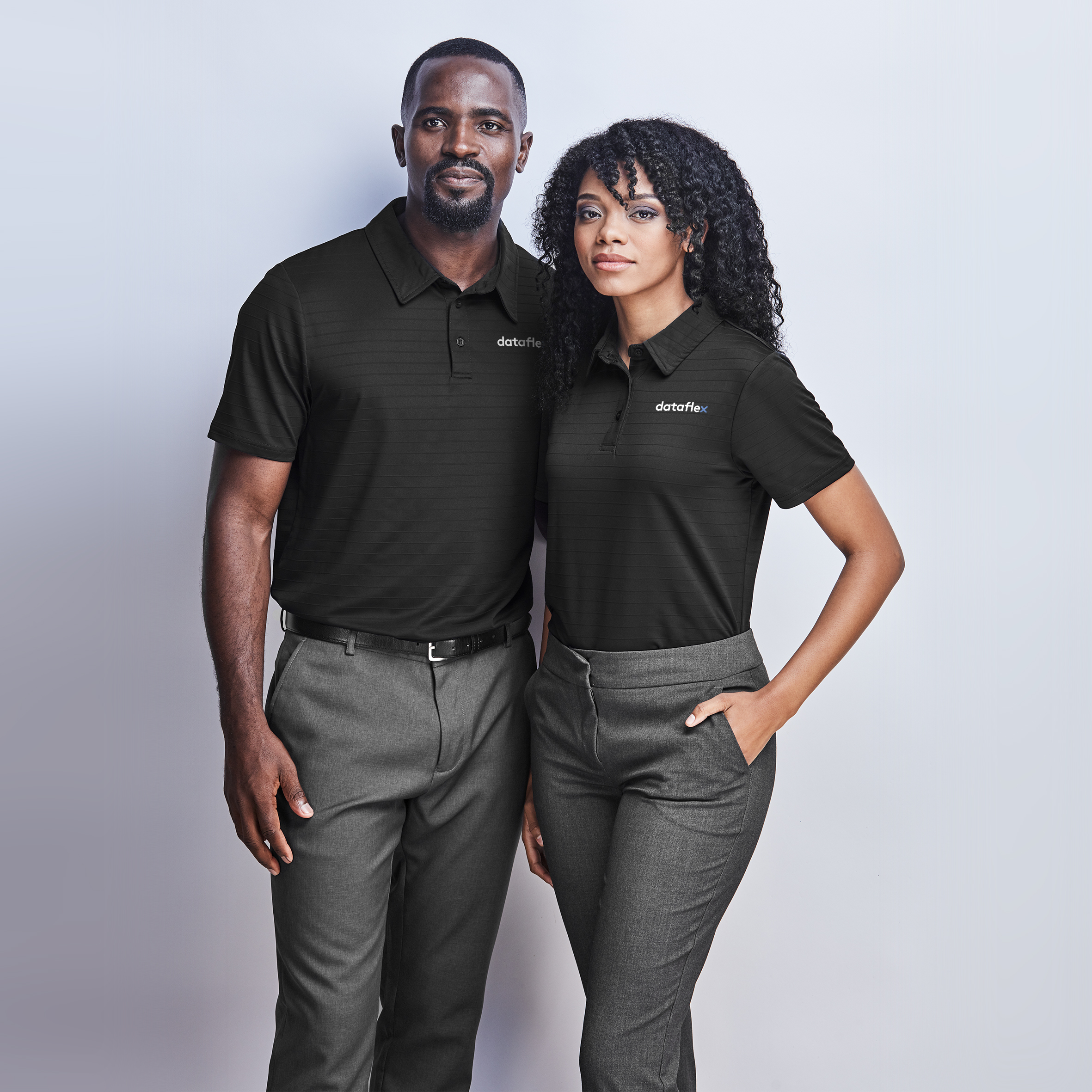 Casual black shirt male and female