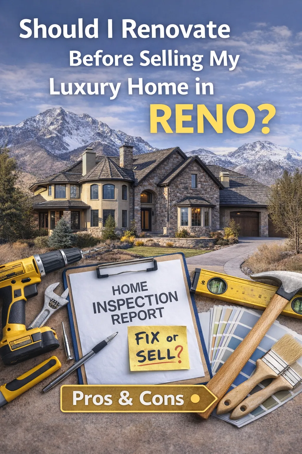 Should I Renovate Before Selling My Luxury Home in Reno?