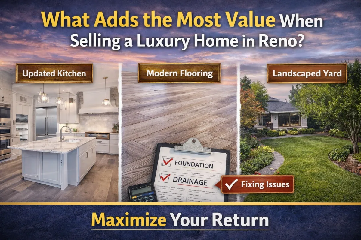 What Adds the Most Value When Selling a Luxury Home in Reno?